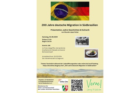 200 Jahre deutsche Migration in Südbrasilien – Kulturhistorischer Abend in Neubeckum