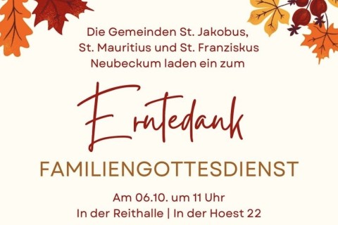 Erntedank Familiengottesdienst der Kirchengemeinden