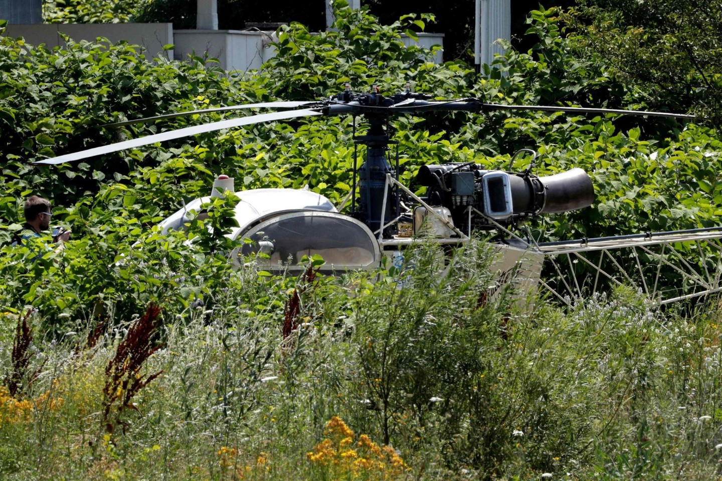 Der Hubschrauber Alouette II, mit dem Rédoine Faïd aus dem Gefängnis in Reau floh.